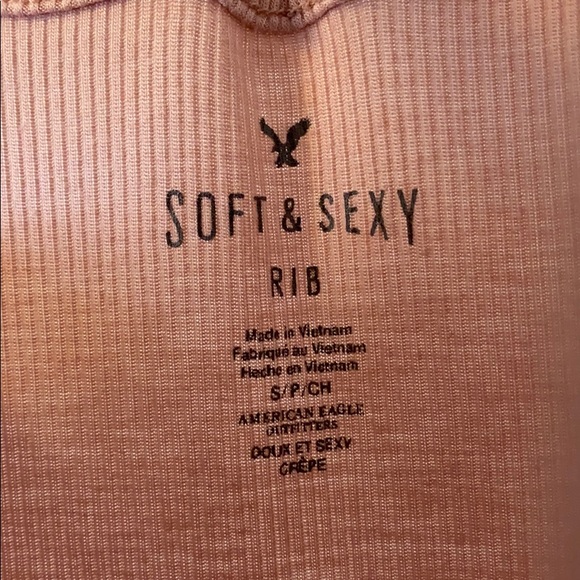 Soft mauve strappy tank top - Picture 3 of 3